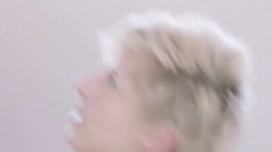 Makenna Blue tries out black trainer