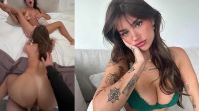 Lucky guy fucks two sexy girls