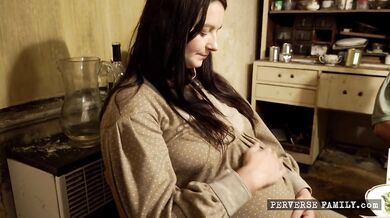 MILF Angel Wicky is forced to have sex in the bathroom