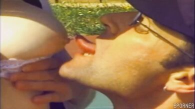 Sex during a tennis match in vintage porn