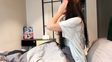 Stepmom shares bed with stepson