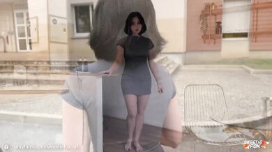 Beautiful foreigner from Paris let me taste her croissant