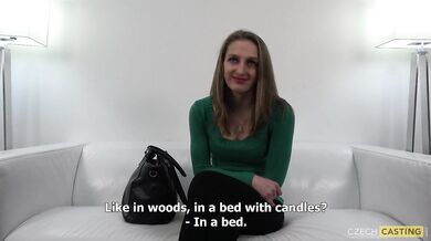 19 year old amateur gets fucked quickly from behind at casting