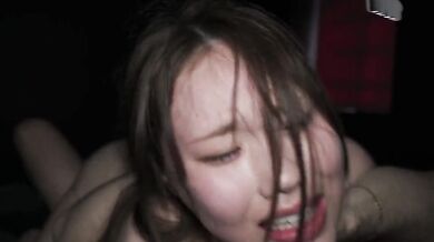 Japanese teen's first threesome