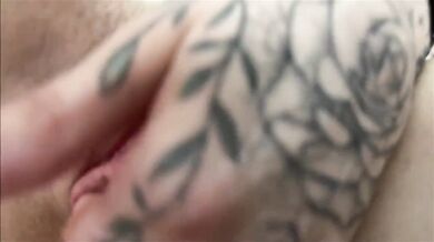 Masturbating and facial on mygothic stepsister Silk Shadows