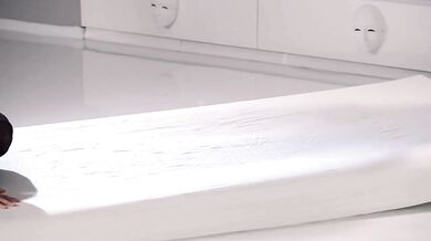 Lesbians play with nylon and fuck with a strapon