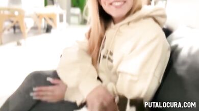 Teen latina Dalila Dark fucks old guy