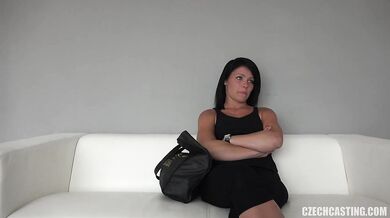 Eighteen-year-old amateur Aneta from Ostrava at casting