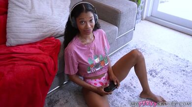 Very naughty young gamer