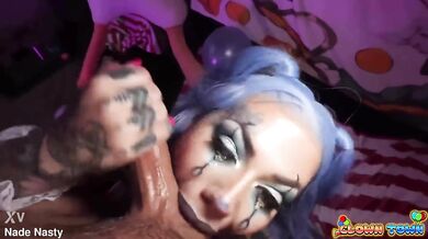 Clown tattooed pussy Tiger Lilly