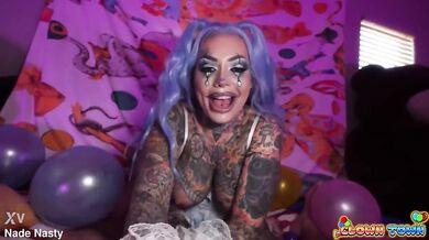 Clown tattooed pussy Tiger Lilly