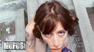 MOFOS - Hot babe anally fucked in public