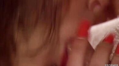 Oral action with hot brunette in vintage porn