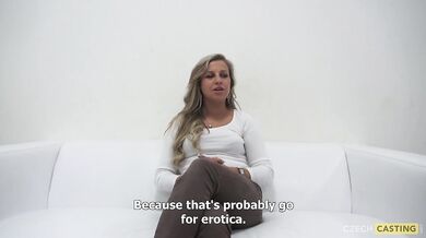 21-year-old amateur Hana at casting