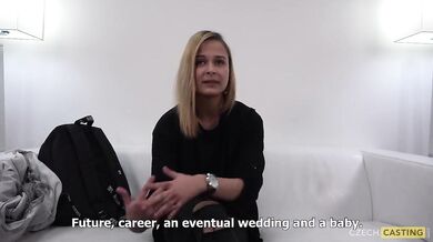 Girls sharing cock at casting