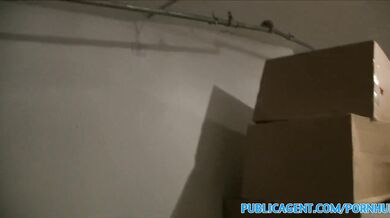 Hot blonde with fine ass fucked in underground car park