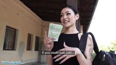 Japanese beauty Rae Lil Black fucks for cash