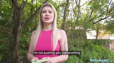 Blonde French Jogger Fucks My Big Dick