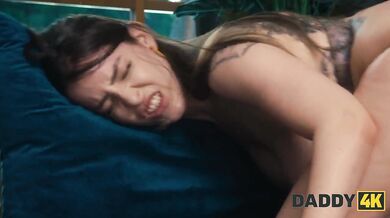 Girlfriend helping him ease the pain