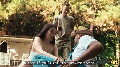 Girlfriend helping him ease the pain