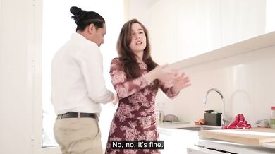 Hot kitchen fuck