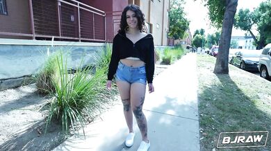 Nicole Luva takes his whole cock into her mouth