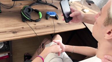 A stepfather and his busty whore took his stepson's virginity