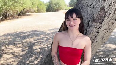 Remi Raw wraps her lips around a big dick