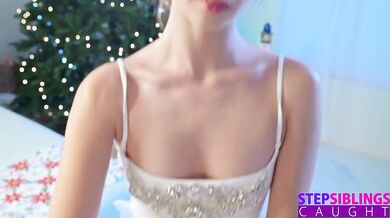 Petite Blonde Ballerina Molly Little Rides Nutcracker Prince Stepbro's Hard for her Dick
