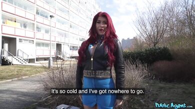 Hot British Redhead Atlanta Moreno Gives Sloppy Blowjob And Rides A Big Hard Cock