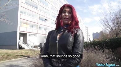 Hot British Redhead Atlanta Moreno Gives Sloppy Blowjob And Rides A Big Hard Cock