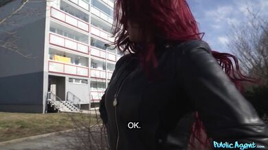 Hot British Redhead Atlanta Moreno Gives Sloppy Blowjob And Rides A Big Hard Cock