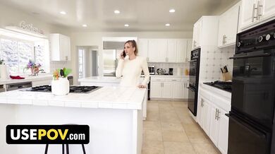 Kenzie Love gets her big titty fucked hard in hot POV sex tape