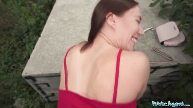 Indy Lix takes a hard cock in public in POV porn reality show