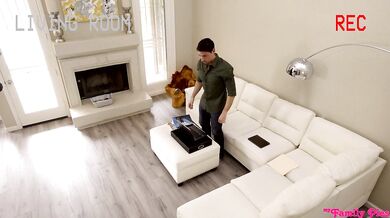 Emma Hix enjoys a creamy surprise in her mouth and pussy