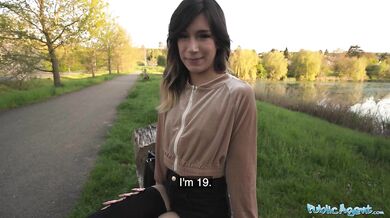 Megan Love Rides Big Dick Outdoors