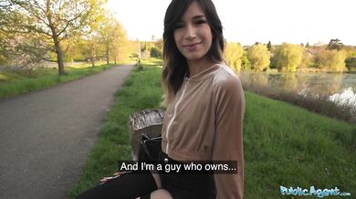 Megan Love Rides Big Dick Outdoors
