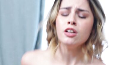 Two cute girls in sexy dress fucked by a man in a threesome