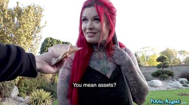 TS Sabien Demonia Big Ass Creampied Doggy Outdoors