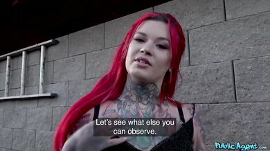 TS Sabien Demonia Big Ass Creampied Doggy Outdoors