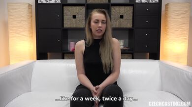 Oiled POV Casting for Czech Blonde