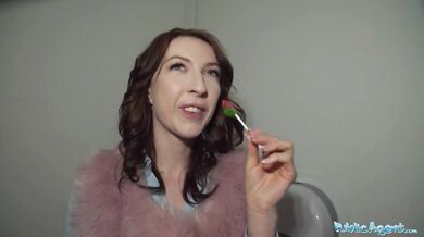 Chanel Kiss Blows Dick Then Bend Over In Public Toilets