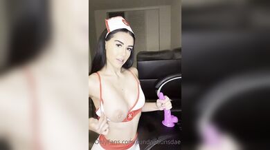 Big Tits Nurse Mia Falls Dildo Stroke