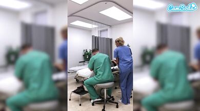Sydney Hail Fit Blonde Nurse Masturbates at Work