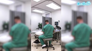 Sydney Hail Fit Blonde Nurse Masturbates at Work