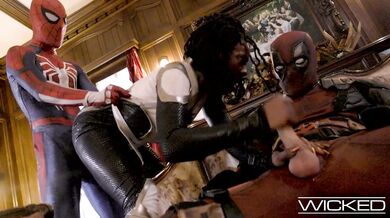 Spideypool Returns With Deadpool And Spiderman Fucking Ana Foxxx Hard