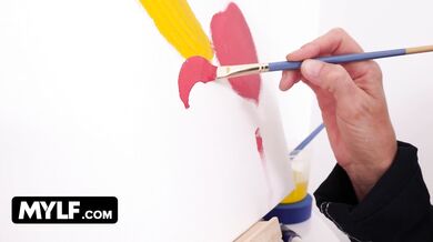 MYLF - Preparing her model's manhood for the sex shooting